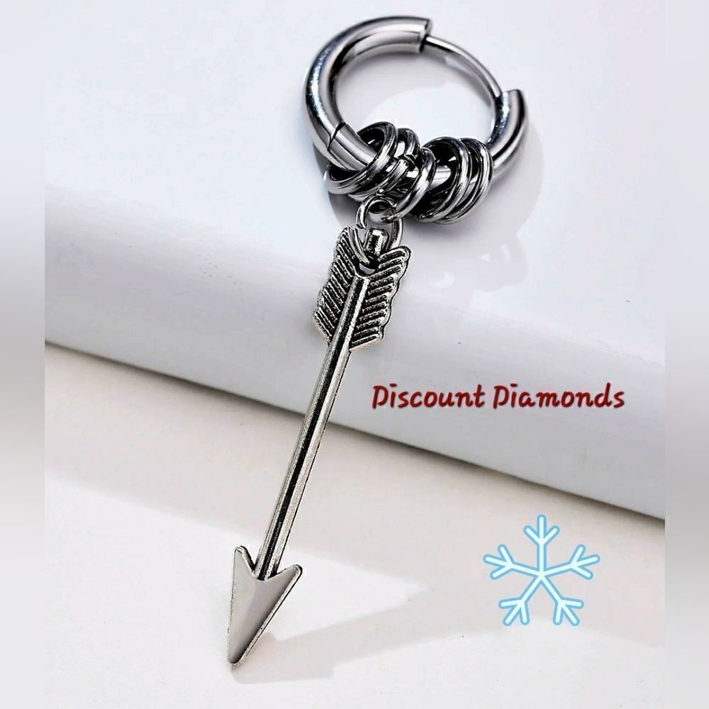 Men's & Women's Titanium Stainless Steel Cool Gothic Dangle Earrings